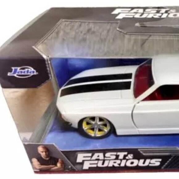 Fast & Furious Roman's Ford Mustang Jada White Die-cast 1:32 Model Car NIP 2022 - Picture 2 of 5